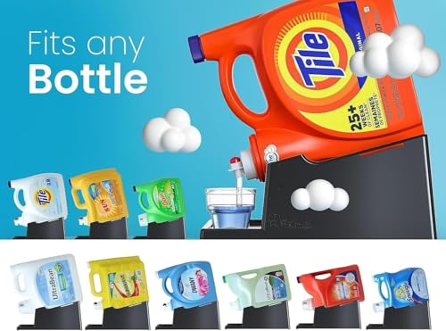 Liquid Laundry Detergent Dispenser Holder with Drip Tray (154 Fl Oz)