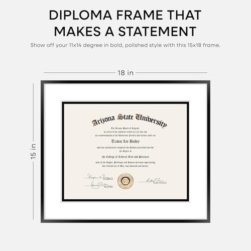 15x18 Black Diploma Frame (3 Count)