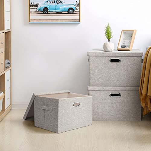 Storage Bins with Lids Fabric Closet Organizers Cubes Office Organization (5 Count)