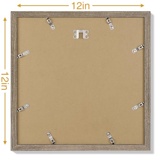 12x12 Picture Frames Set of 9 for Wall Mounting (9 Count)