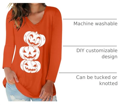 Halloween V Neck T