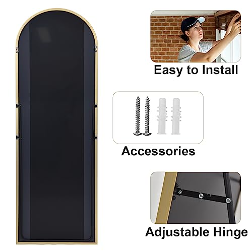 64"x21" Arched Full Length Mirror