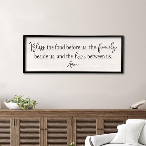 Bless the Food Before Us Sign Wall Decor