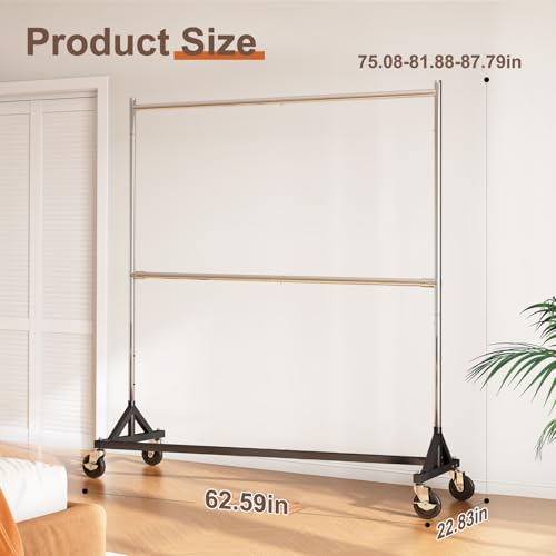 Z Rack Clothes Rack Hold 550LB Adjustable Height 2 Pack