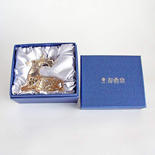 Crystal Deer Animals Lovely Elegant Craft Decorations for Home Ornaments Christmas Collectible Birthday Gifts Reindeer Figurines
