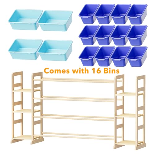 Toy Storage Organizer With 6 Shelves And 16 Bins (6 Count)