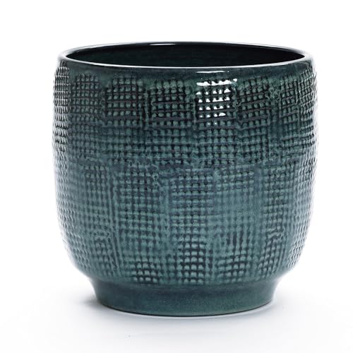 LuxenHome 12" Large Round Ceramic Pots for Plants