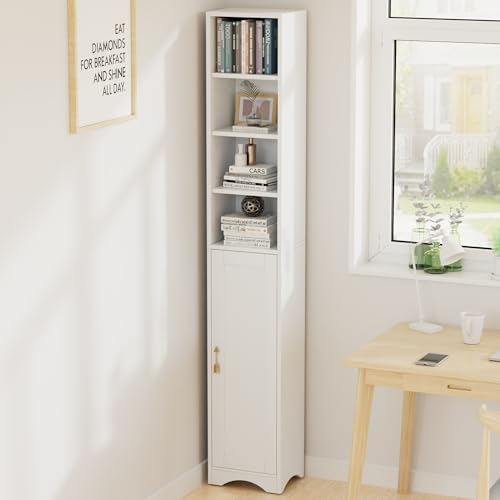 71" Tall Narrow Storage Cabinet