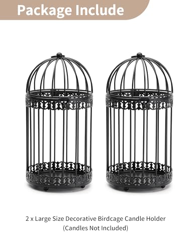 Vintage Bird Cage Lantern (2 Count)