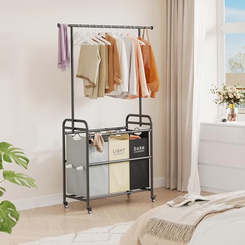 Laundry Sorter 3 Section