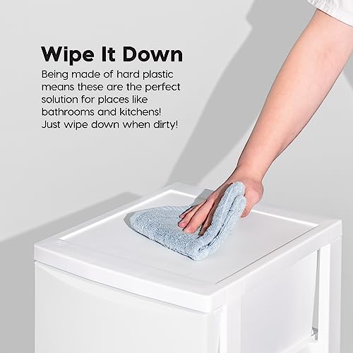 4 Drawer Slim Narrow Storage Organizer