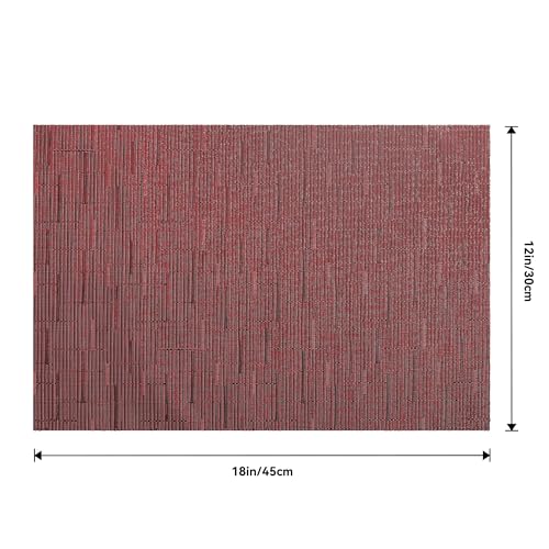 Burgundy Placemats Set of 8 (8 Count)