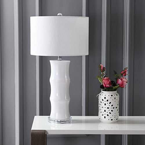 Tiki Table Lamp 26.5" Bamboo Ceramic Bedside Nightstand