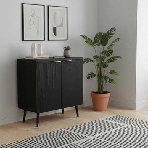 29.5" Modern Fluted Sideboard Cabinet with 2 Doors