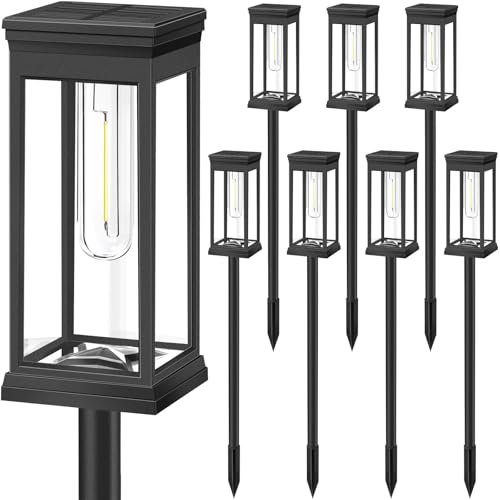 8 Pack Solar Pathway Lights Outdoor (8 Count)