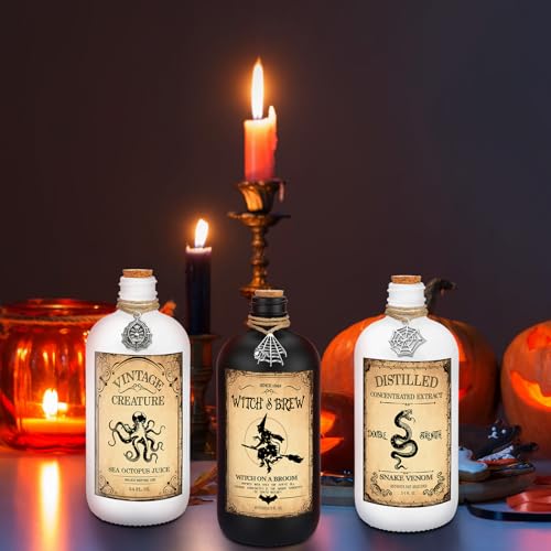 31 Pcs Halloween Potion Bottles Set with Cork