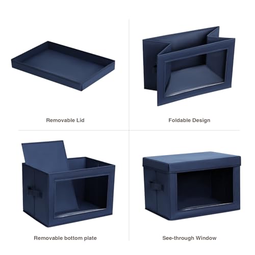 Stackable Storage Bins with Lids (5 Count)
