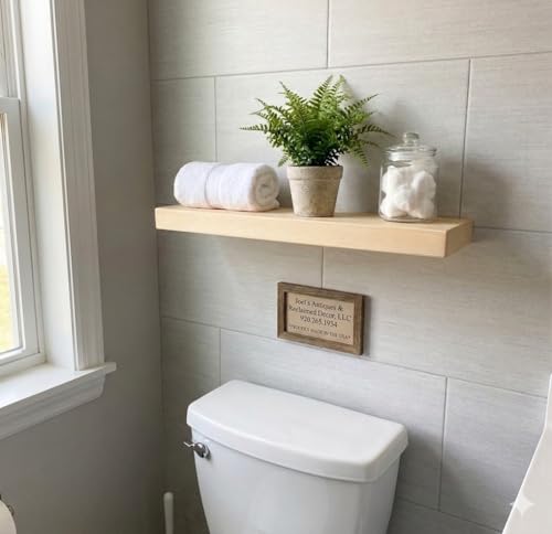 24 inch Wooden Floating Shelves for Wall