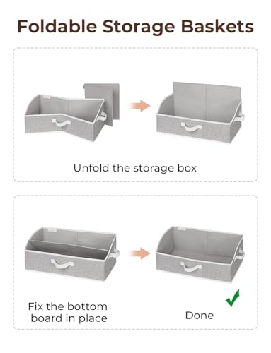 Closet Storage Bins Trapezoid (3 Count)