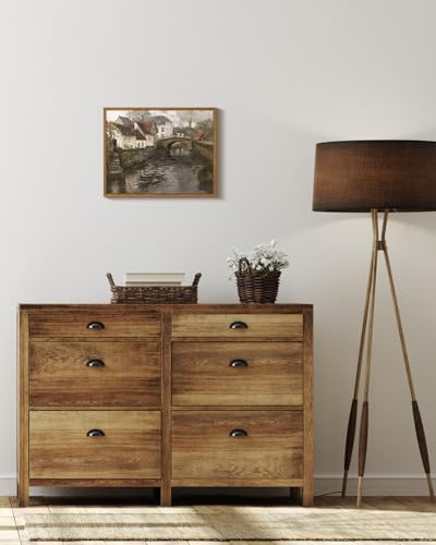 Framed Canvas Wall Art Vintage Decor