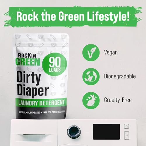 Baby Laundry Detergent Unscented Dirty Diaper 90 Loads (90 Ounce)