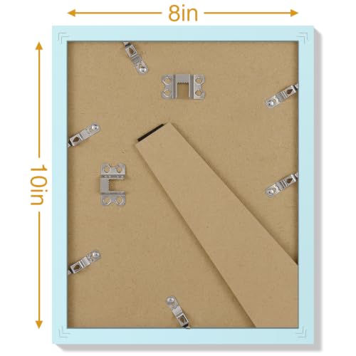 8x10 Picture Frames Set of 9 for Wall Mount & Tabletop (9 Count)