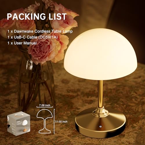 Mushroom Lamp Cordless Lamp Table Lamp