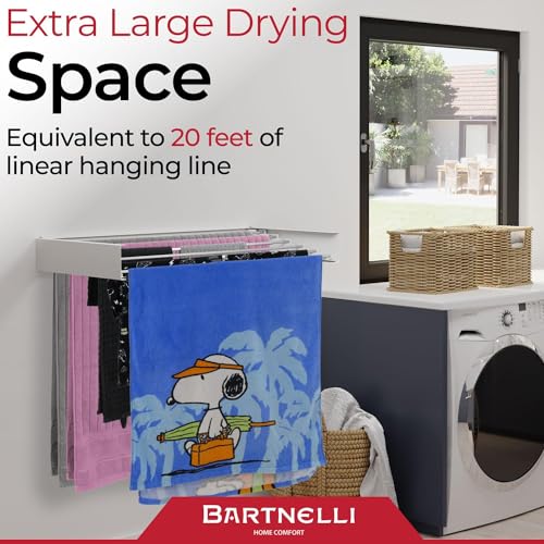 Wall Mounted Laundry Drying Rack for Clothes