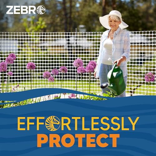 4' x 50' White Plastic Garden Fence Roll (200 Sq Ft)