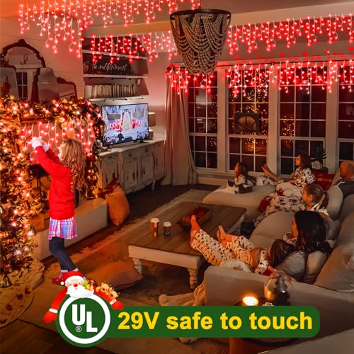 Christmas Lights Outdoor Decorations 33ft 400 LED Hanging Light
