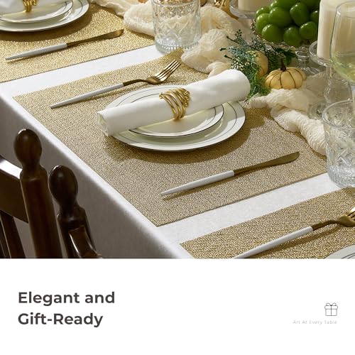 Gold Placemats Set of 6 (6 Count)