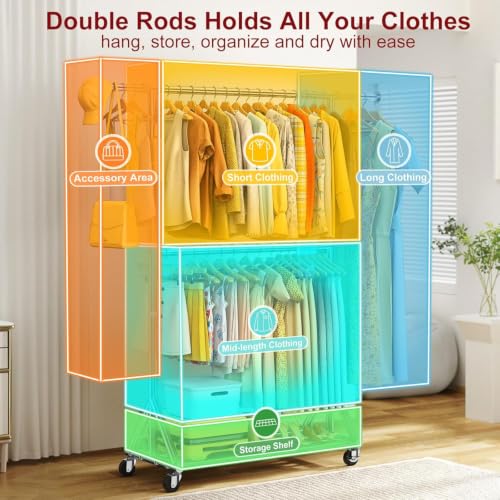 100% Stainless Steel Heavy Duty Clothes Rack Load 860LBS