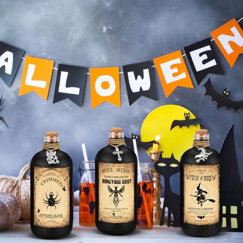 31 Pcs Halloween Potion Bottles Set with Cork (31 Count)