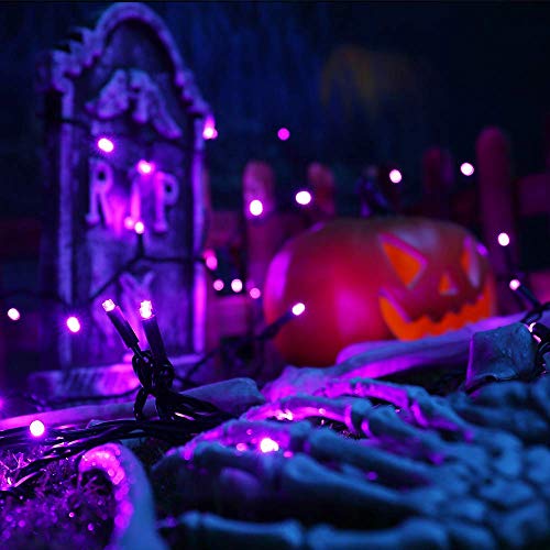 5MM Wide Angle Halloween String Lights Purple