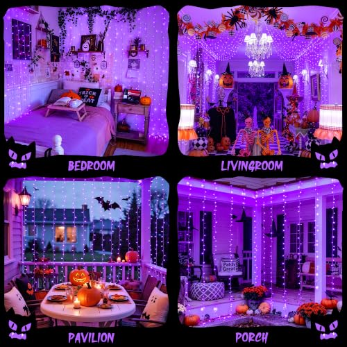 200 LED USB Purple Halloween Lights (6.5 Foot)