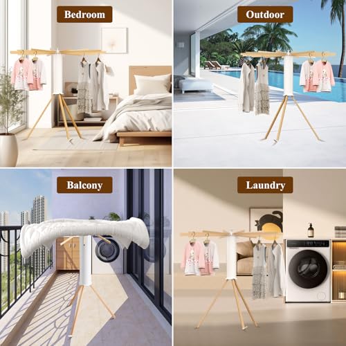 Foldable Clothes Drying Rack