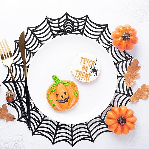 6 Pcs Halloween Spider Web Placemats (6 Count)