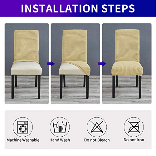 Stretch Chair Covers for Dining Room Set of 4
