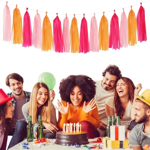 Hot Pink Orange Fall Party