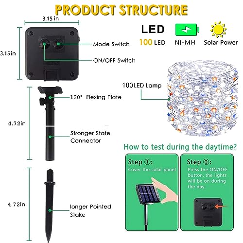 Solar String Lights Outdoor (2 Count)