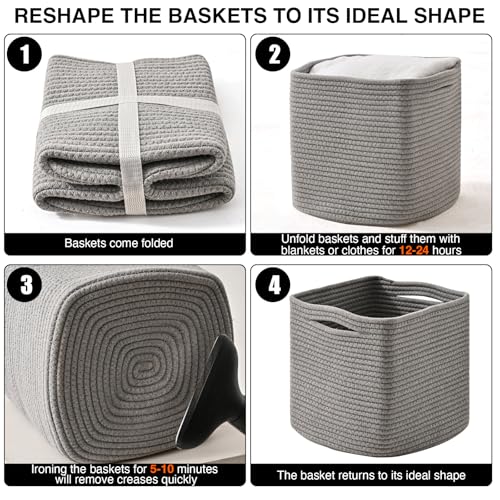 13 Inch Cube Closet Storage Bins (3 Count)