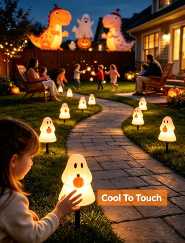 10.5FT Halloween Ghost Pathway Lights (5 Count)