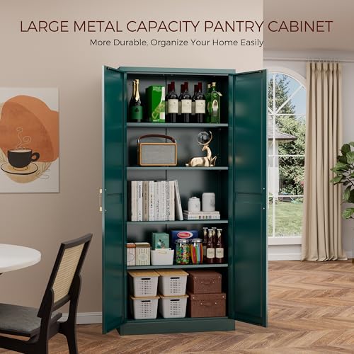 71" Tall Metal Kitchen Pantry Cabinet