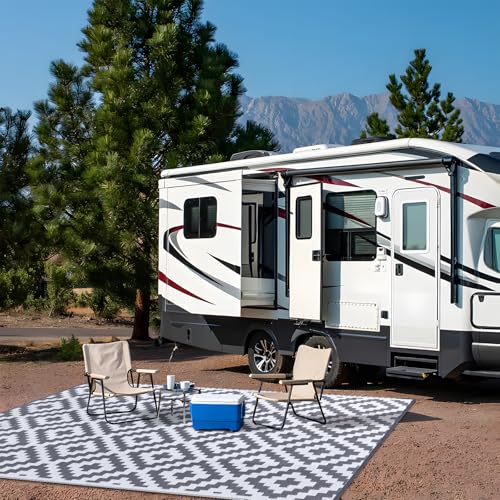 Outdoor Rug 8x10 ft Waterproof Reversible Mat