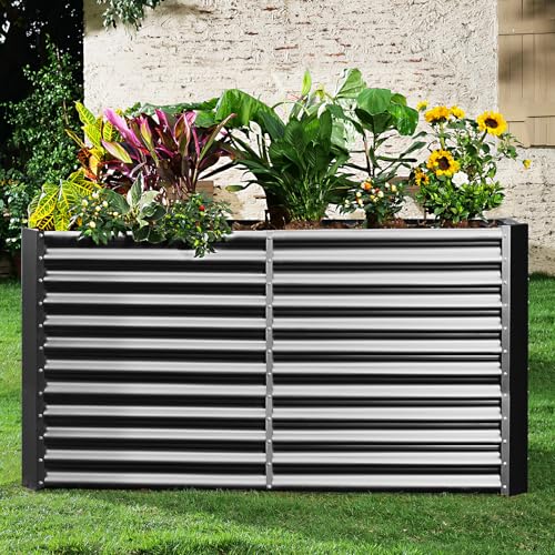 8x4x3ft Rectangular Galvanized Raised Garden Beds
