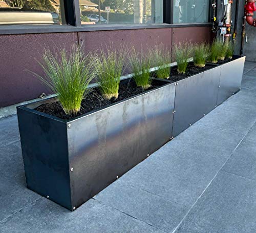 Corten Steel Rectangular Outdoor Planter Box
