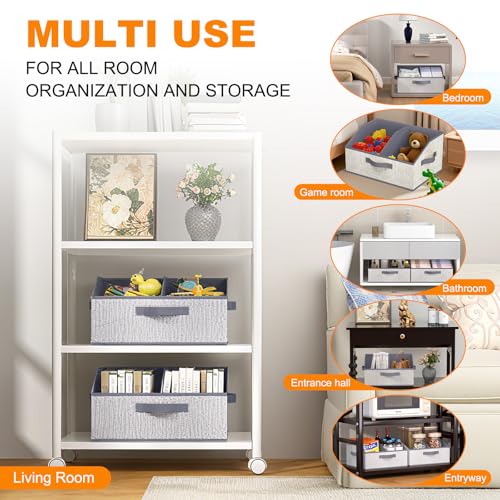 6 Pack Trapezoid Storage Bins (6 Count)