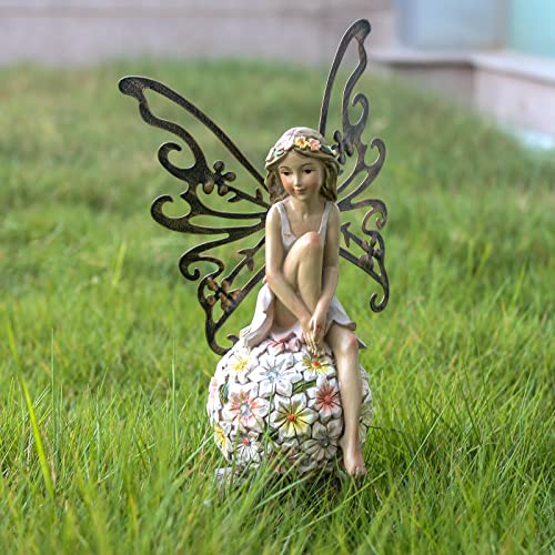 Solar Fairy Statue Garden Decor