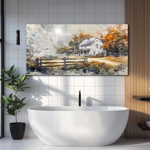 Canvas Wall Art For Living Room Bedroom Wall Decor Home Office Dining Room Abstract Ink Landscape Painting Painting Room Hallway Prints Retro style Artwork Picture Wall Decoration 20x40 In