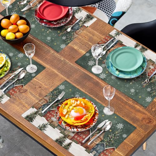 Christmas Placemats 12x18 Inch Set of 4